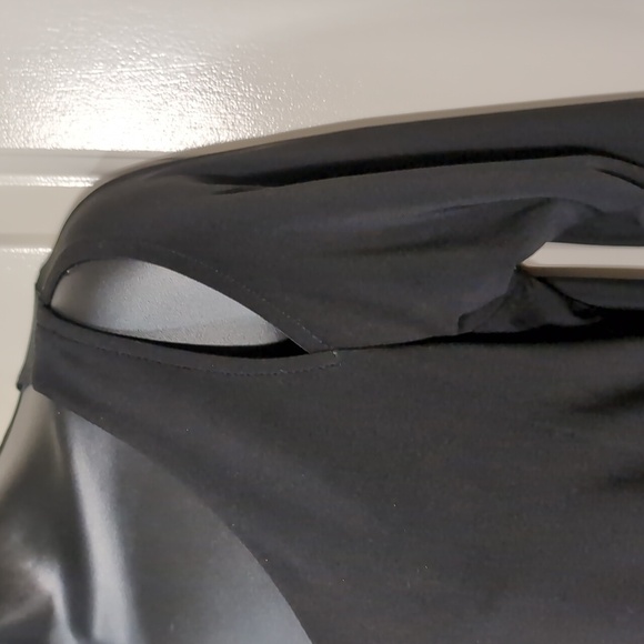 Sympli Asymmetrical Flowy Top Tunic Shoulder Cut out 3/4 sleeve Size 8 - Picture 4 of 12